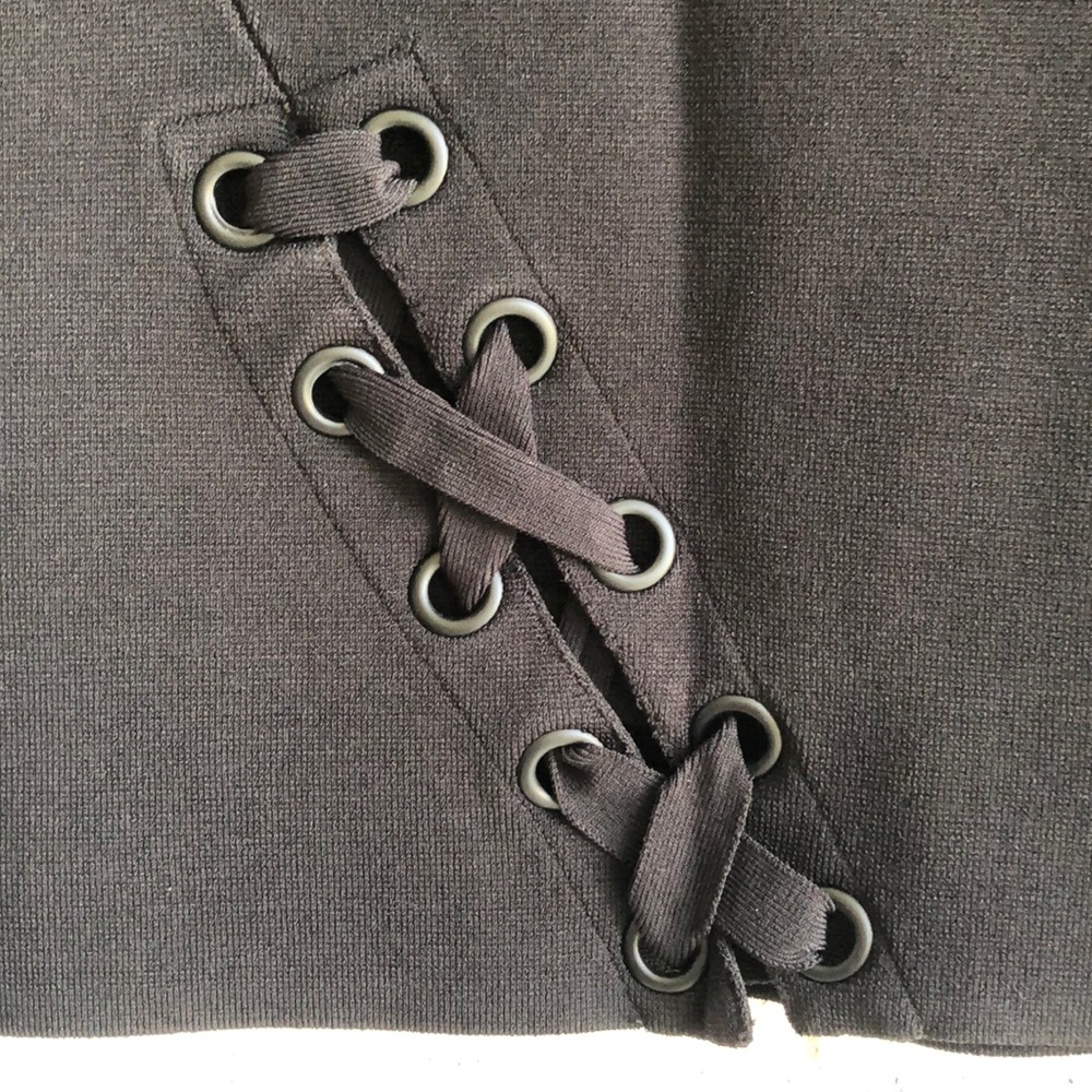 NWOT Kendall + Kylie Lace Up Midi Skirt - Picture 5 of 7